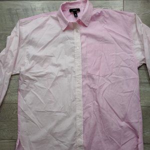 NWT AQUA Bloomingdales Asymetrical pink longsleeve